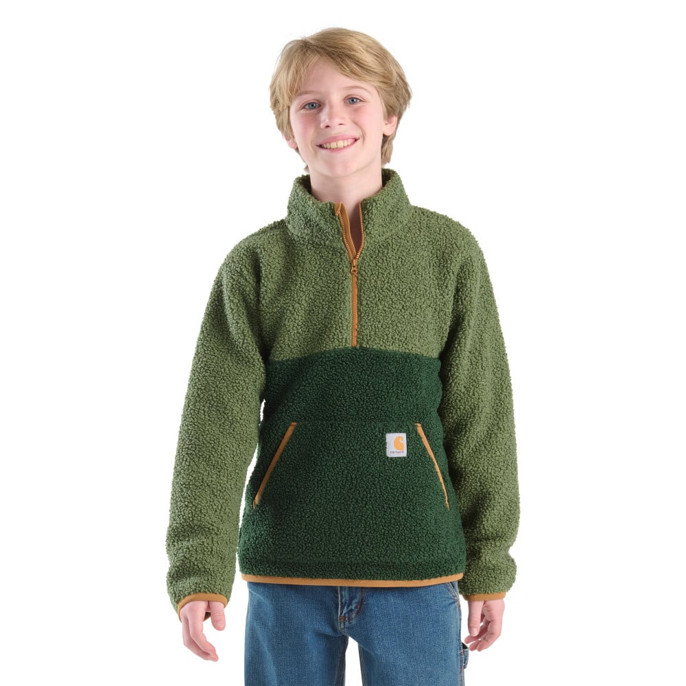 Carhartt Boy's Long-Sleeve Sherpa Half-Zip Sweatshirt - Traditions