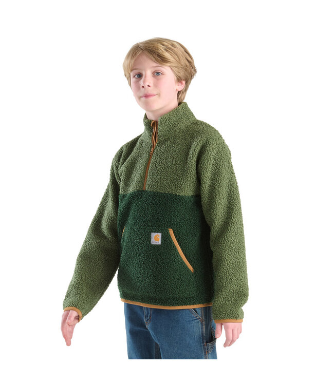 Carhartt Boy's Long-Sleeve Sherpa Half-Zip Sweatshirt CA6777