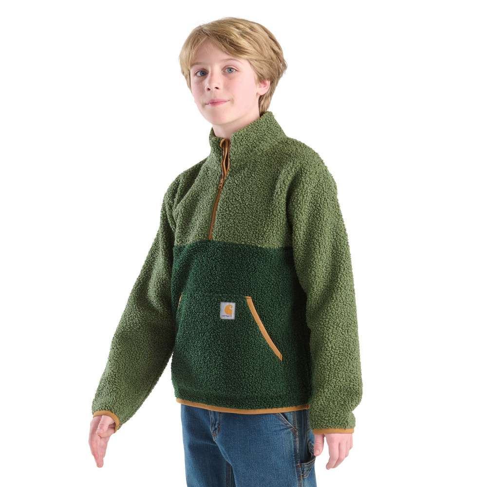 Carhartt Boy's Long-Sleeve Sherpa Half-Zip Sweatshirt - Traditions