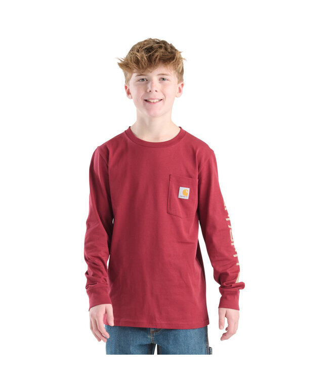 Carhartt Boy's Long-Sleeve Graphic Pocket T-Shirt CA6746