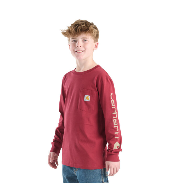 Carhartt Boy's Long-Sleeve Graphic Pocket T-Shirt CA6746