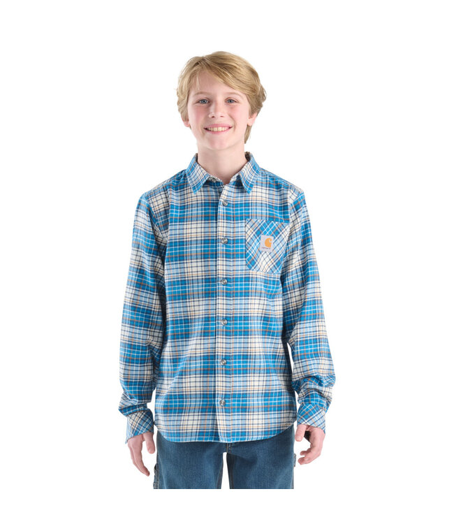 Carhartt Boy's Long-Sleeve Flannel Button-Front Shirt CE8211