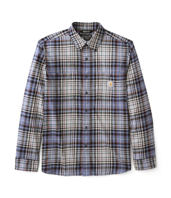 Carhartt Men's Rugged Flex Relaxed Fit Lightweight Long-Sleeve Plaid Shirt 107014