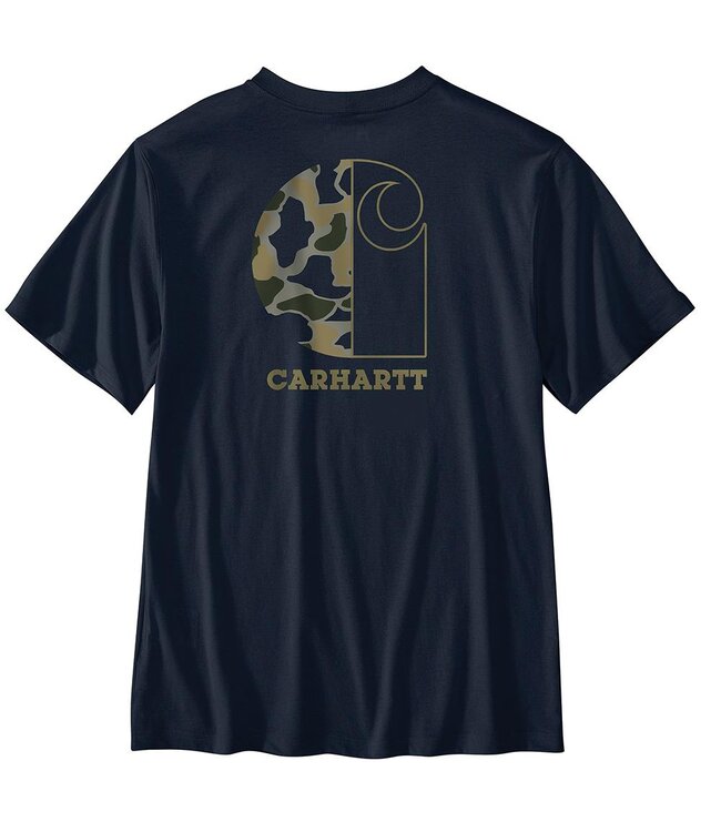 Carhartt Men's Relaxed Fit Lightweight Short-Sleeve Pocket Camo Graphic T-Shirt 107183