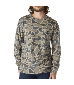 Carhartt Men's Relaxed Fit Heavyweight Long-Sleeve Pocket Camo Logo Graphic T-Shirt 107043