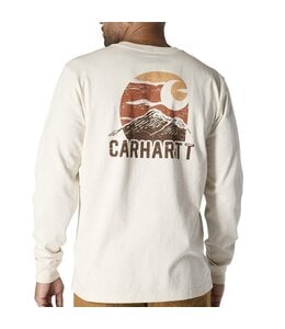 Carhartt Men's Relaxed Fit Heavyweight Long-Sleeve Mountain Graphic T-Shirt 107260