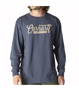 Carhartt Men's Loose Fit Heavyweight Long-Sleeve Script Graphic T-Shirt 107040