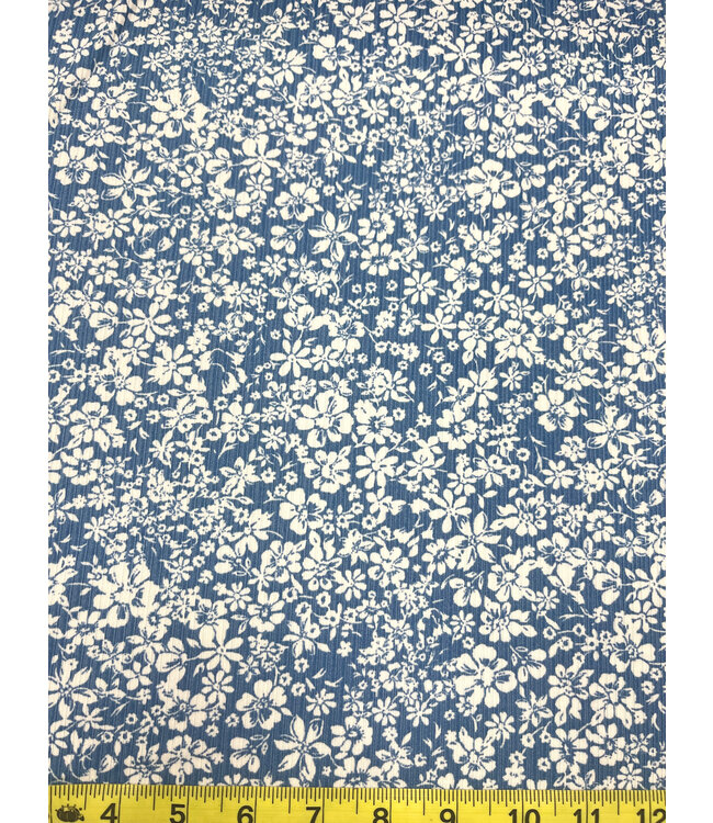 Yard of Charity-Blue Fabric FA15283