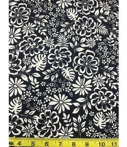 Yard of Geneva-Black Fabric FA15211