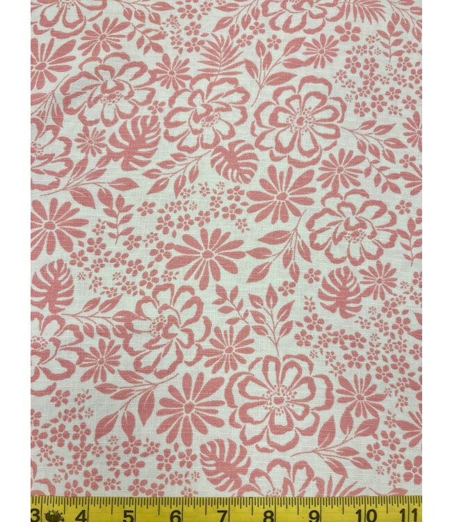 Yard of Geneva-Pink Fabric FA15209