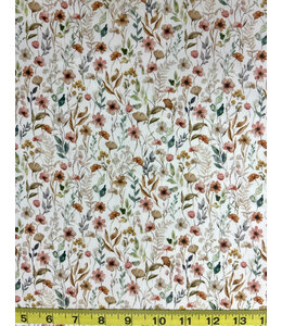 Magnolia Wholesale Yard of Foliage Fancies Ivory Pineskin Fabric