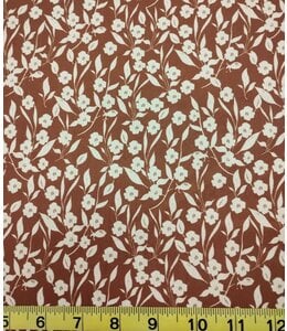 Yard of Pixie Blooms Sienna Pineskin Fabric
