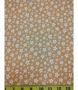 Yard of Sweet Daises Goldenrod Reign Rib Knit Fabric
