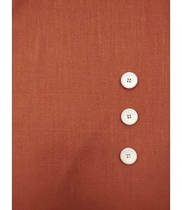 Yard of Solid Linen Chestnut Fabric