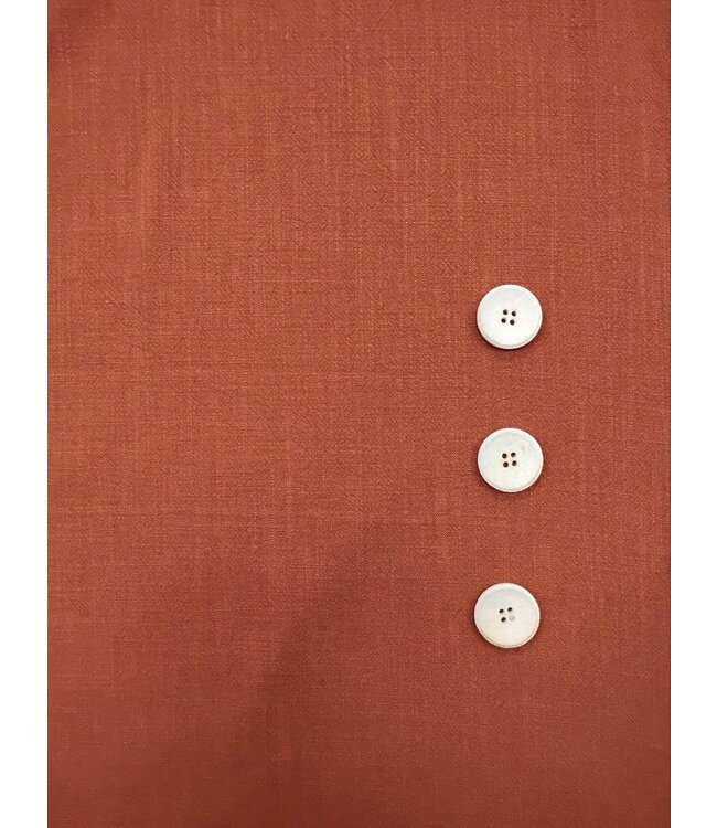 Yard of Solid Linen Chestnut Fabric