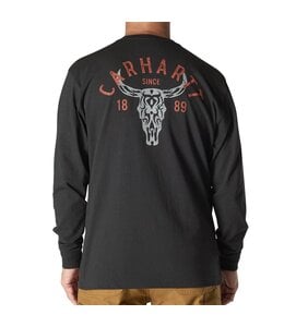 Carhartt Men's Loose Fit Heavyweight Long-Sleeve Pocket Longhorn Graphic T-Shirt 107259
