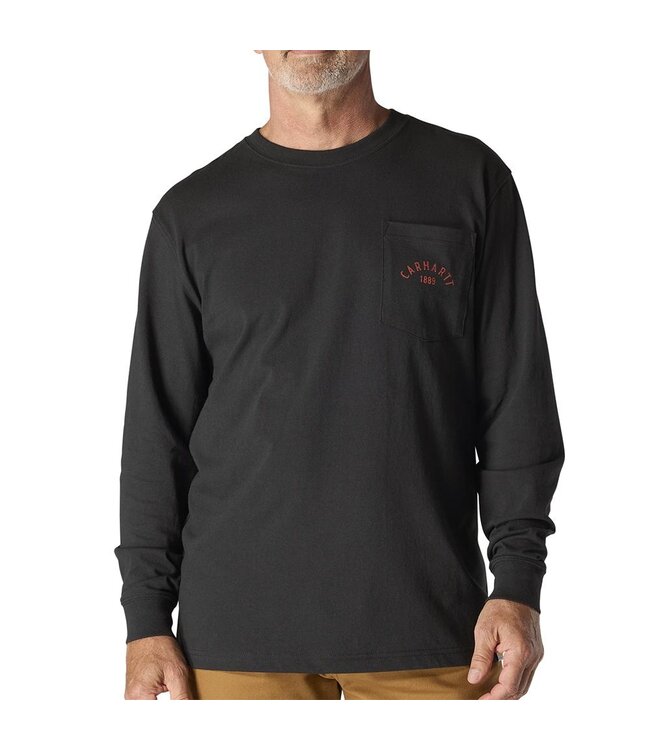 Carhartt Men's Loose Fit Heavyweight Long-Sleeve Pocket Longhorn Graphic T-Shirt 107259
