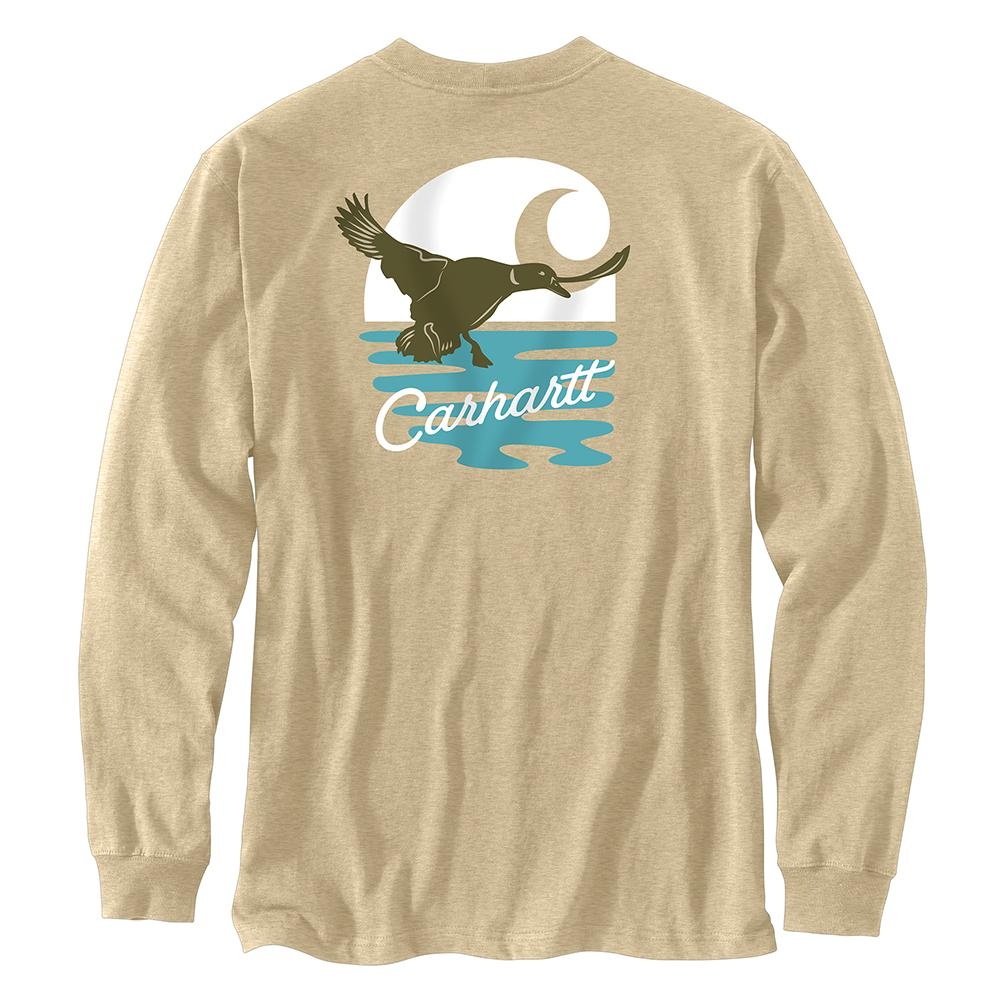 Carhartt Men's Loose Fit Heavyweight Long-Sleeve Pocket Duck T
