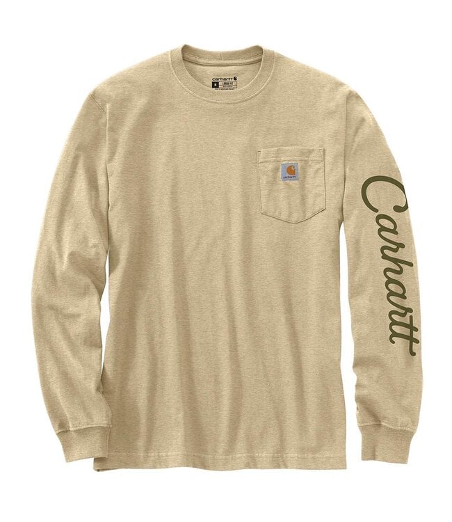 Carhartt Men's Loose Fit Heavyweight Long-Sleeve Pocket Duck Graphic T-Shirt 107177