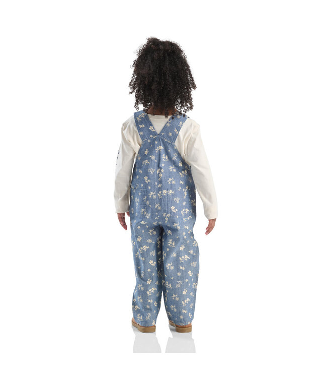 Carhartt Girl's Toddler Long-Sleeve T-Shirt and Printed Chambray Overall Set CG9949