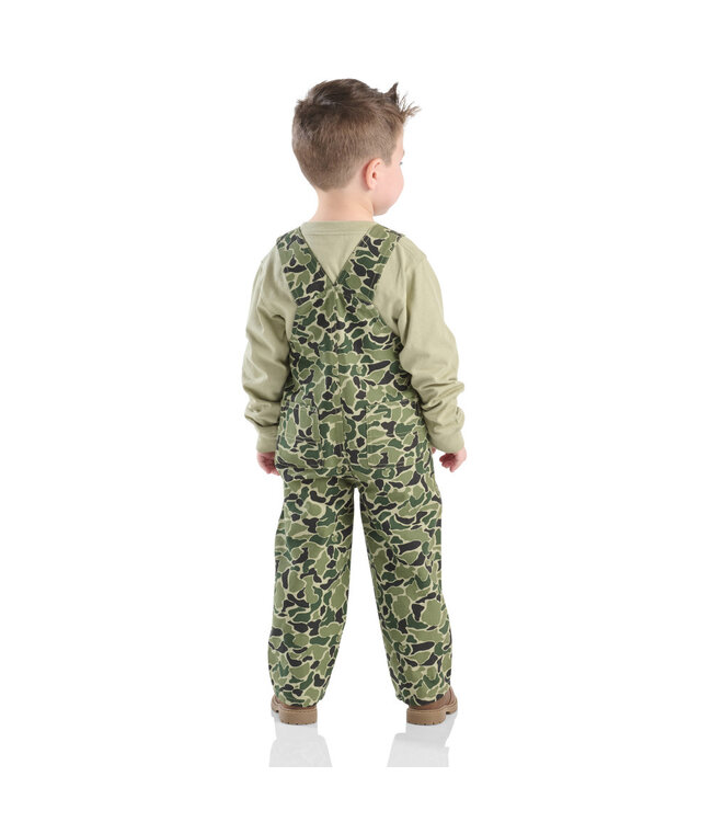 Carhartt Boy's Toddler Long-Sleeve T-Shirt and Canvas Camo Overall Set CG8992