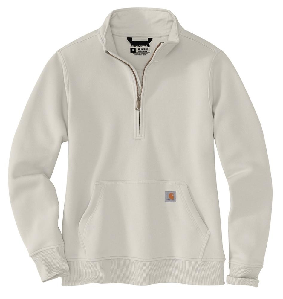 Macᵕ̈* Carhartt Women's Relaxed Fit Quarter-Zip Mock Neck Sweatshirt