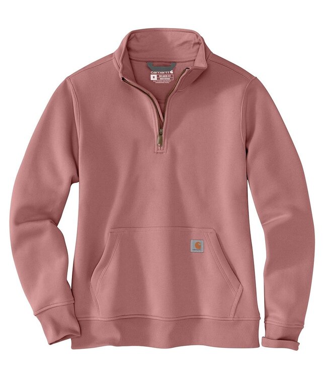 Carhartt Women's Relaxed Fit Midweight Quarter-Zip Mock Neck Sweatshirt 105295