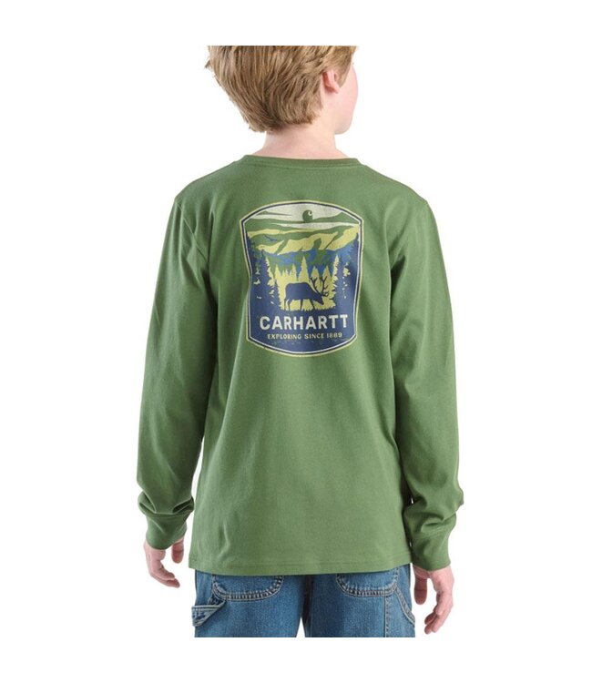 Carhartt Boy's Long-Sleeve Deer Park Pocket T-Shirt CA6764