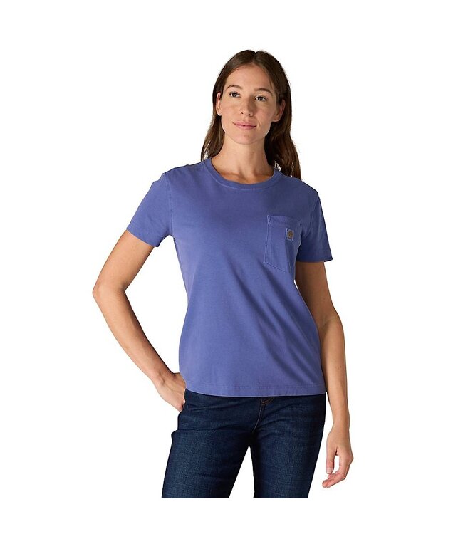 Carhartt Women's Relaxed Fit Lightweight Short-Sleeve Garment Dye Pocket T-Shirt 106272
