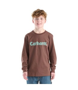 Carhartt Boy's Long-Sleeve Logo T-Shirt CA6750