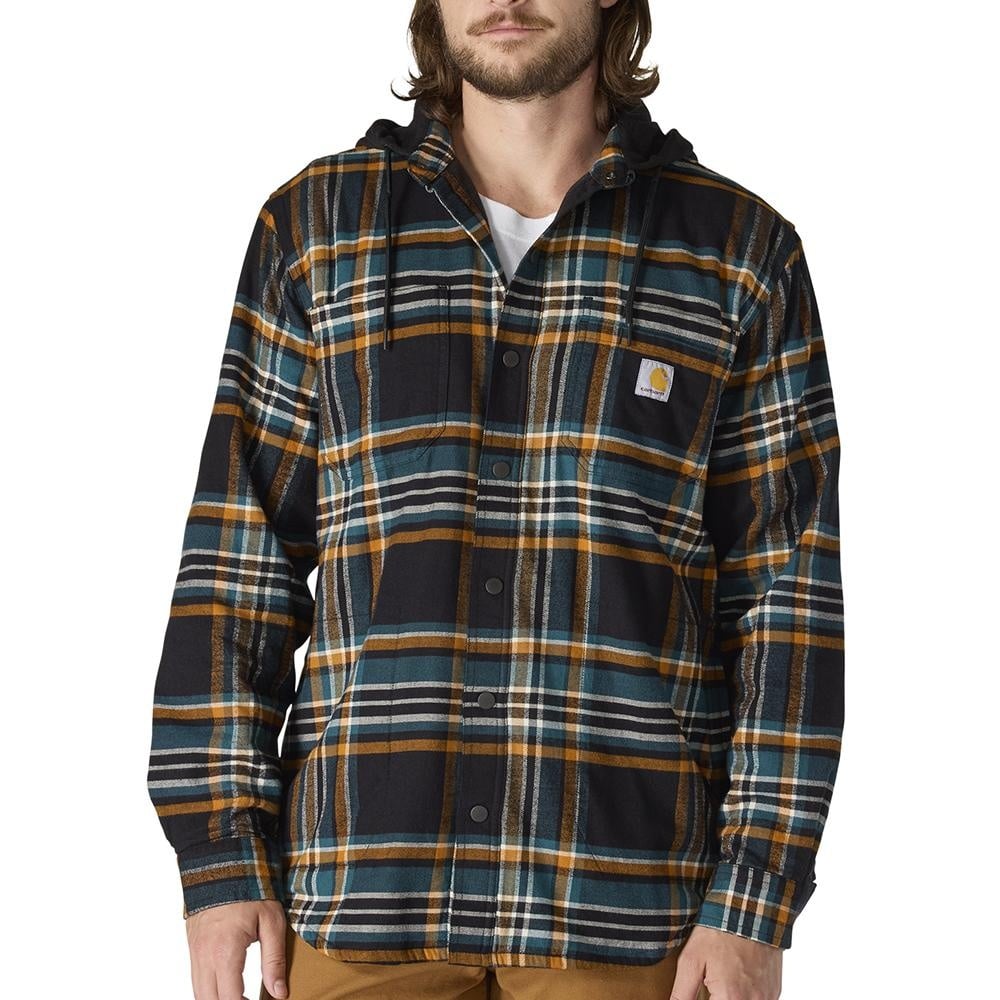 Carhartt Men's Rugged Flex Relaxed Fit Flannel Fleece Lined Shirt