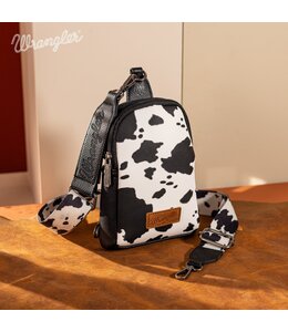 Wrangler Cow Print Crossbody Sling Chest Bag WG133-210