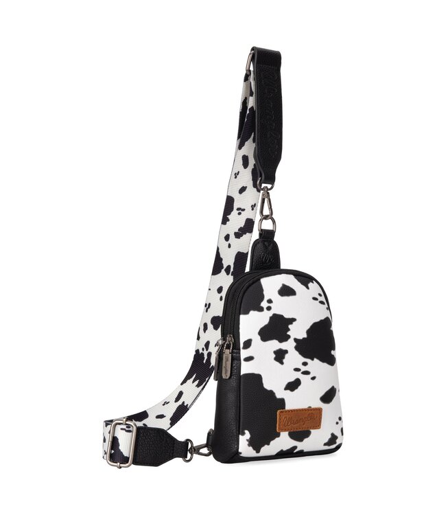 Wrangler Cow Print Crossbody Sling Chest Bag WG133-210