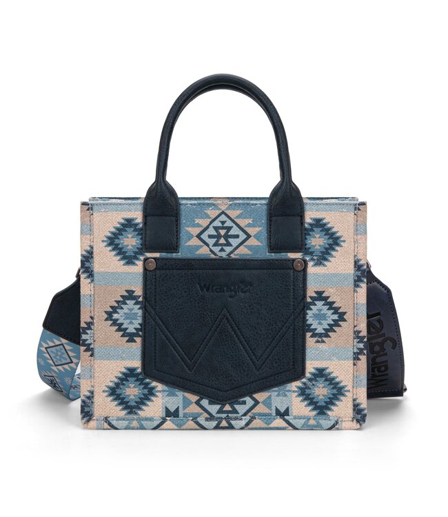 Wrangler Aztec Pattern Dual Sided Print Tote/Crossbody WG2209-8120S