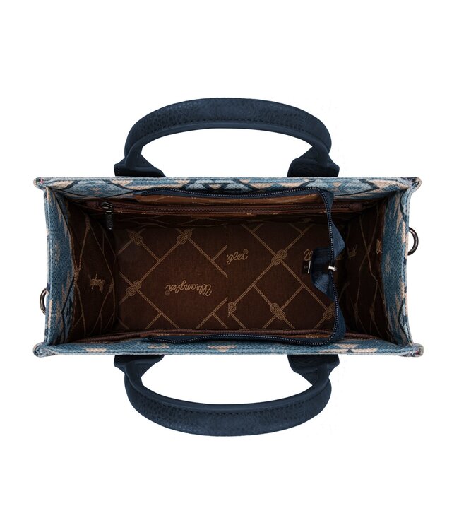 Wrangler Aztec Pattern Dual Sided Print Tote/Crossbody WG2209-8120S