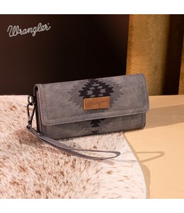 Wrangler Aztec Embroidered Wallet/Wristlet WG218-W068