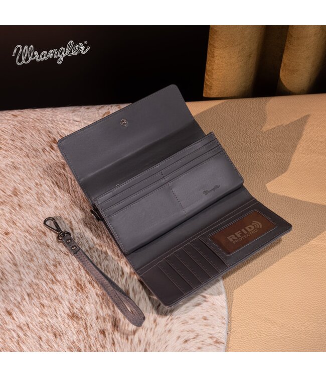 Wrangler Aztec Embroidered Wallet/Wristlet WG218-W068