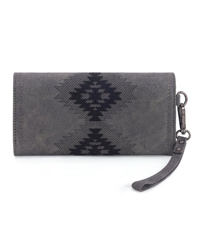 Wrangler Aztec Embroidered Wallet/Wristlet WG218-W068