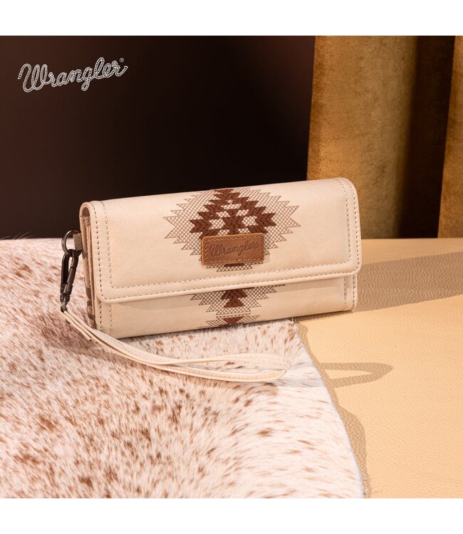 Wrangler Aztec Embroidered Wallet/Wristlet WG218-W068