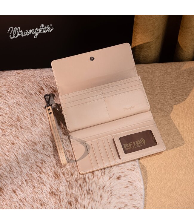 Wrangler Aztec Embroidered Wallet/Wristlet WG218-W068