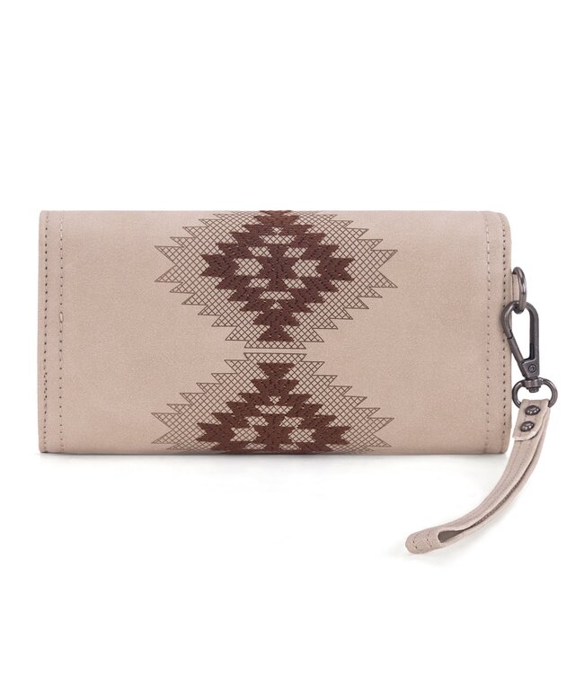 Wrangler Aztec Embroidered Wallet/Wristlet WG218-W068