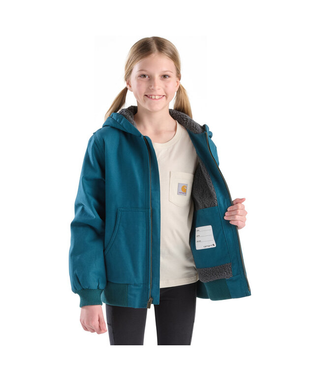 Carhartt Girl's Canvas Insulated Hooded Active Jacket CP9586