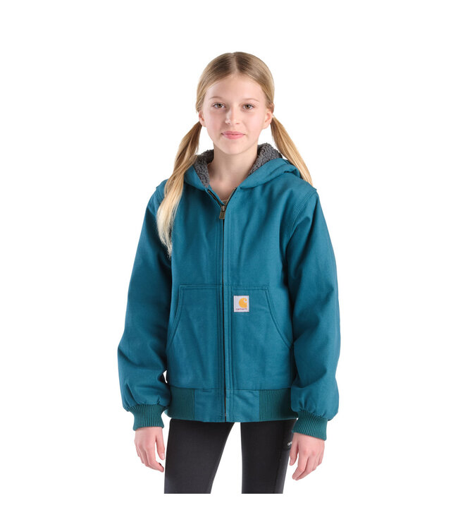 Carhartt Girl's Canvas Insulated Hooded Active Jacket CP9586
