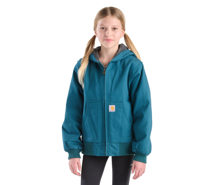 Carhartt Girl's Canvas Insulated Hooded Active Jacket - Traditions