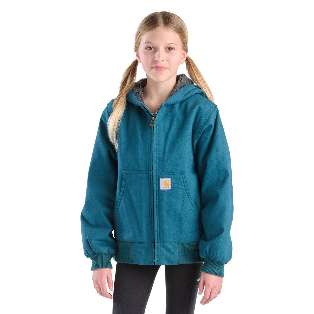 Carhartt Girl's Canvas Insulated Hooded Active Jacket - Traditions