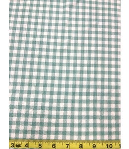 Mook Fabrics Yard of 4x2 Yummy Rib EK Gingham, Sage Fabric 140079