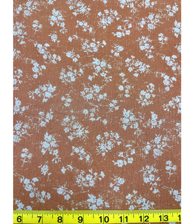 Yard of Rayon Crinkle-Sandstone Fabric 1D1274