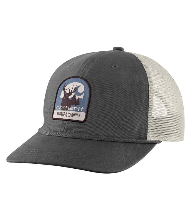 Carhartt Men's Canvas Mesh-Back Deer Patch Cap 107008