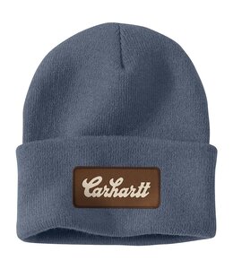 Carhartt Unisex Knit Cuffed Script Patch Beanie 107007