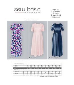 Sew Basic Women's Cape Dress Pattern